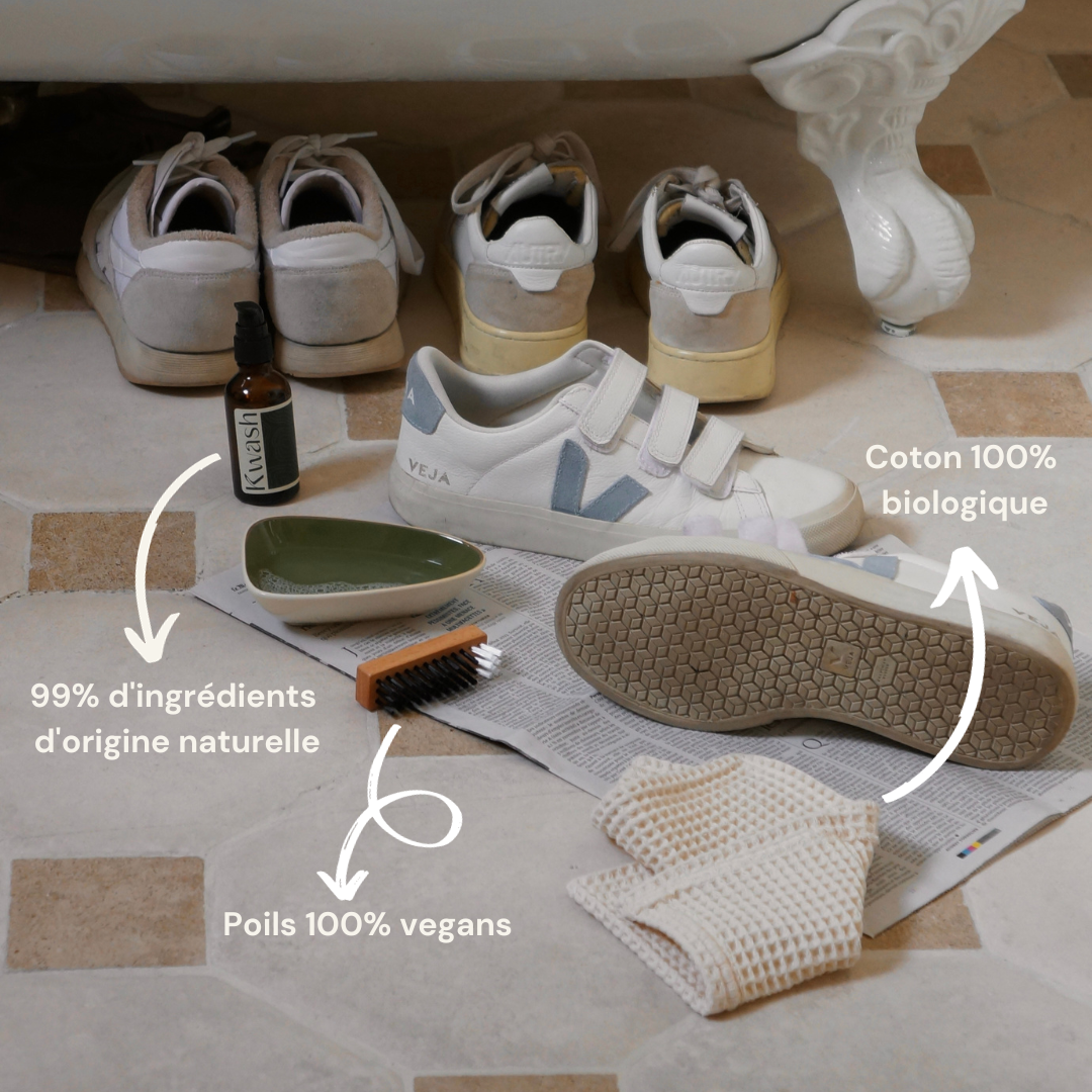 Kit nettoyage sneakers - Baskets vegan et recyclées